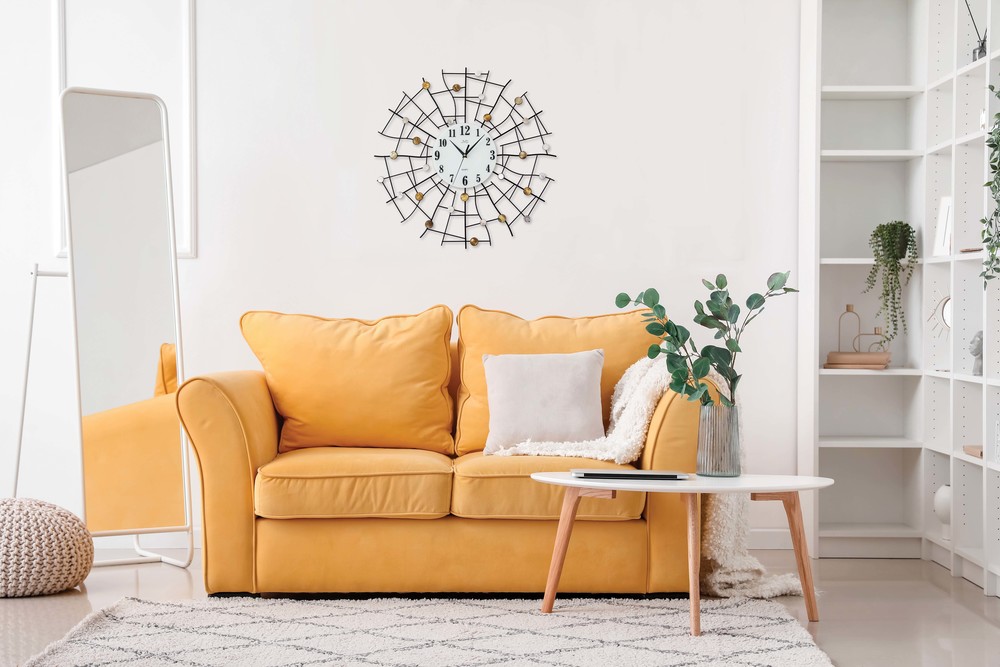 JVD Obrovské designové kovové hodiny JVD HJ98