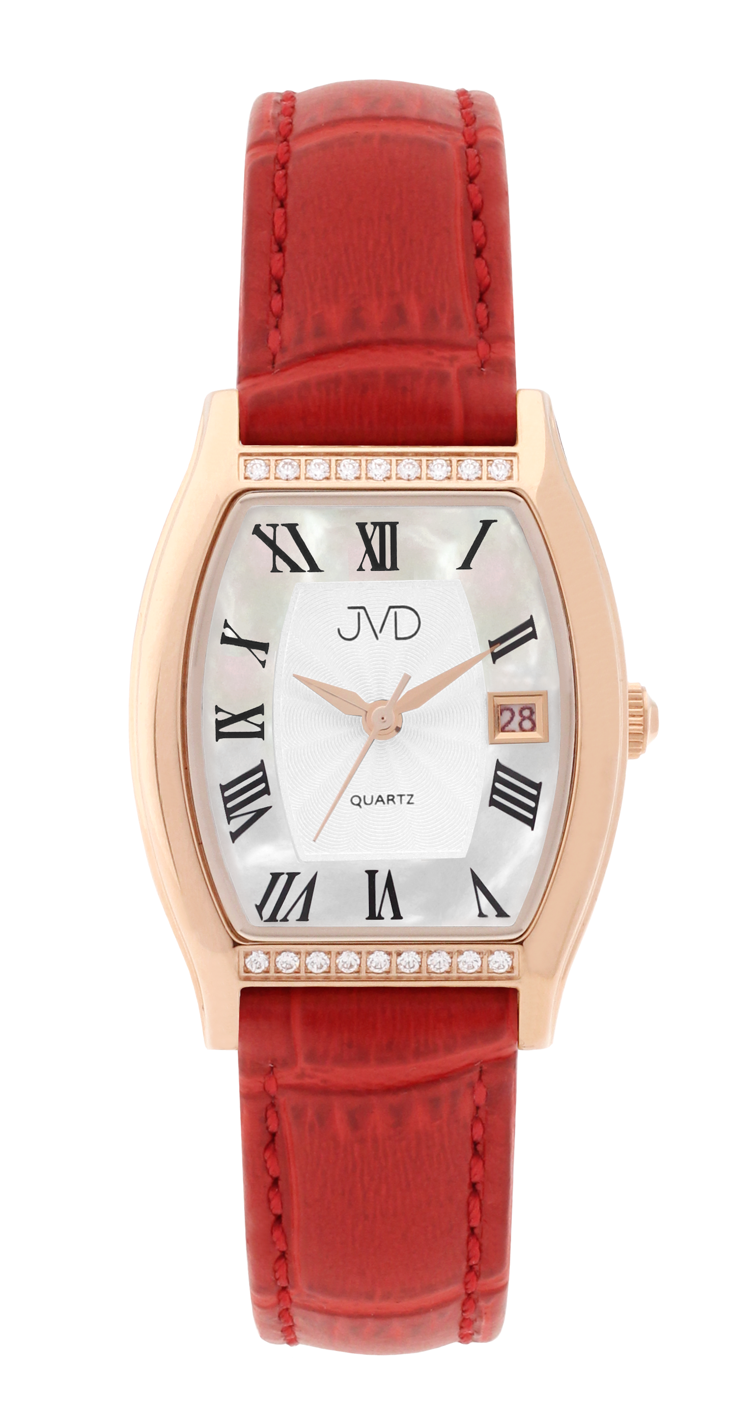 JVD Dámské elegantní hranaté šperkové hodinky JVD JG1027.4