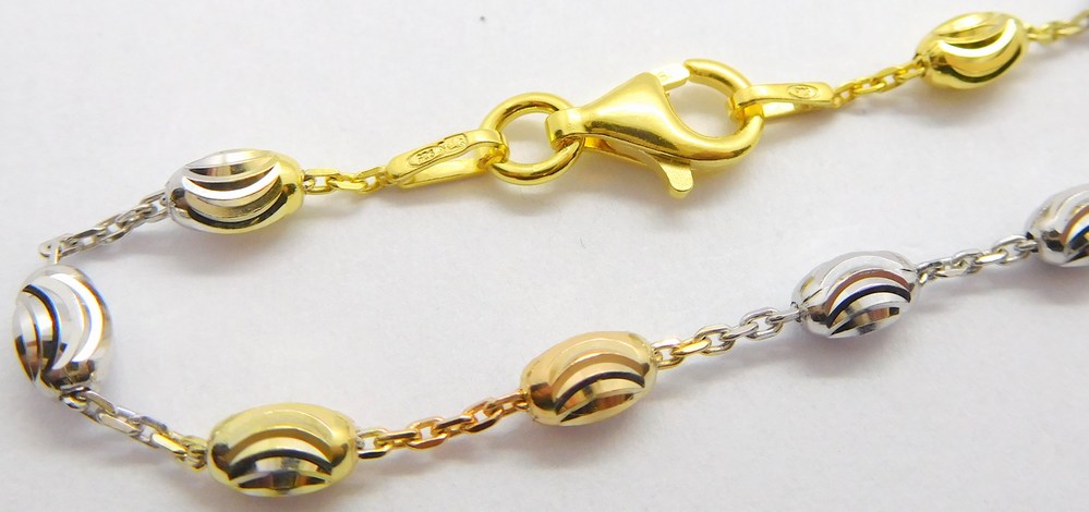 Klenoty Budín Dámský gravírovaný stříbrný řetízek (zlatá,růžová,stříbrná) 925/1000 50cm 031047500007