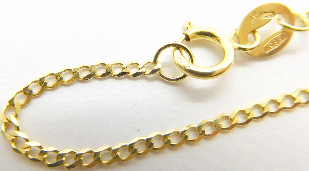 Klenoty Budín Pevný zlatý náramek  PANCER 18cm 585/1,09gr HK7148