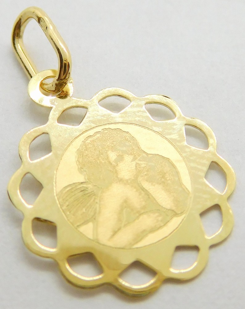 Klenoty Budín Zlatý přívěsek ze žlutého zlata - zlatý andělíček 585/0,44gr H059