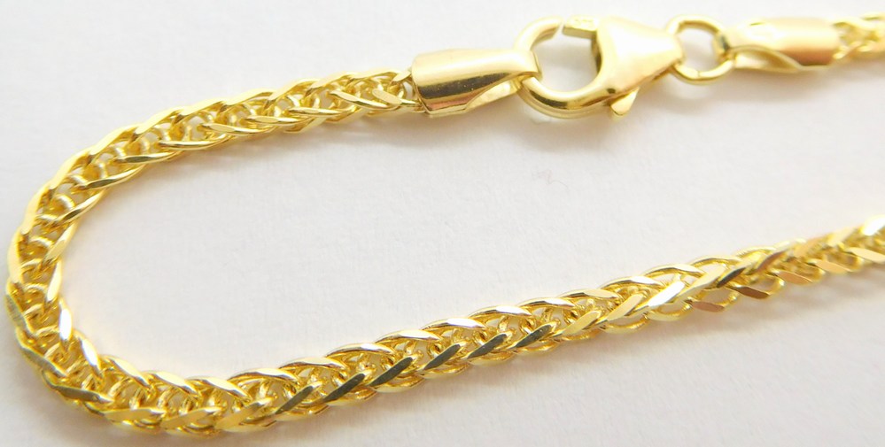 Klenoty Budín Dámský pevný zlatý náramek ze žlutého zlata 585/1,80gr 18cm HK7021