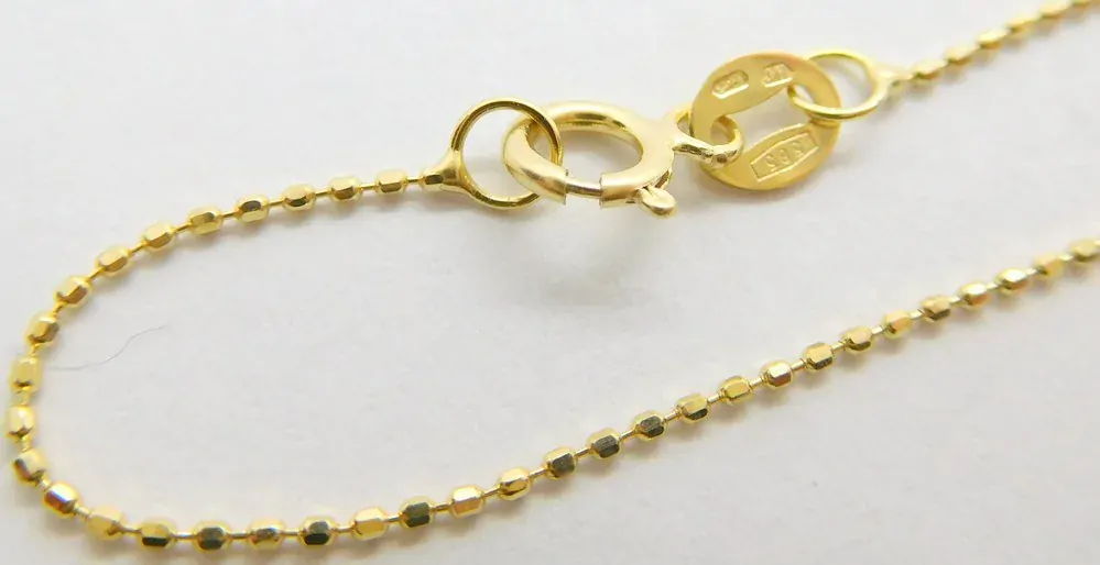 Klenoty Budín Dámský zlatý přívěskový řetízek 585/1,19gr 50cm HK6146