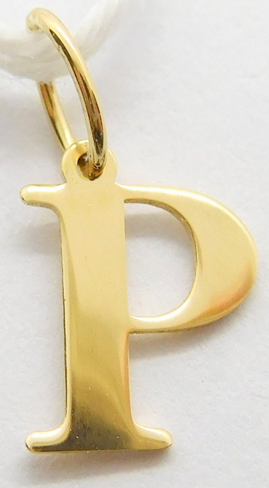 Klenoty Budín Zlatý přívěsek - písmeno P 585/0,20gr GUPYN-43371