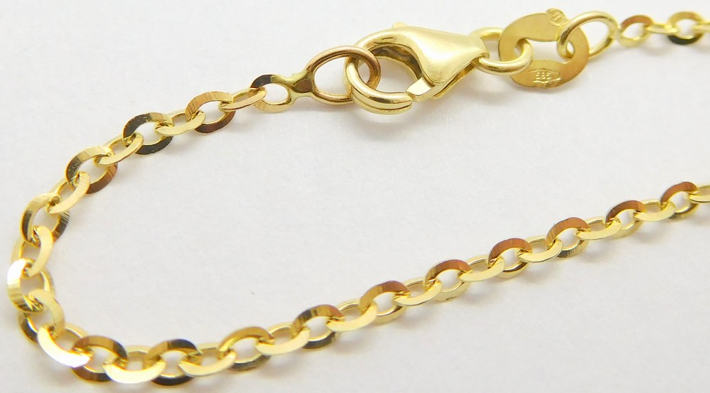 Klenoty Budín Dámský zlatý náramek ze žlutého zlata 585/1,09gr 19cm HK7115