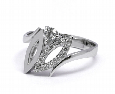 Luxusní mohutný diamantový zlatý prsten 585/3,19 gr J-21031-12 POŠTOVNÉ ZDARMA!