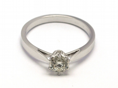 Klenoty Budín Dámský zásnubní prsten s přírodním diamantem 585/2,17 gr J-21321-12 POŠTOVNÉ ZDARMA!