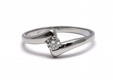 Mohutný zásnubní prsten s přírodním diamantem 585/1,52 gr J-20778-12 POŠTOVNÉ ZDARMA!