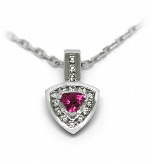 Diamantový zlatý přívěsek s brazilským turmalínem 585/2,32 gr J-22194-13 POŠTOVNÉ ZDARMA!