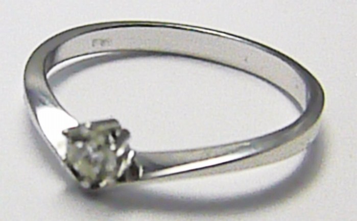 Klenoty Budín Zlatý zásnubní prsten s přírodním diamantem 585/1,75 gr J-24571-14