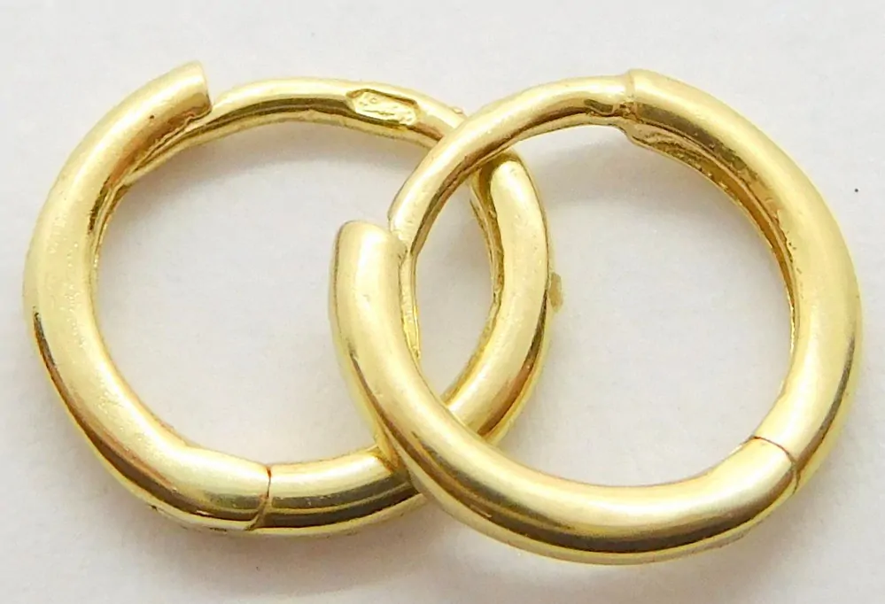 Klenoty Budín Dámské zlaté malé kruhy do ušního boltce (náušnice) 585/0,65gr 02220