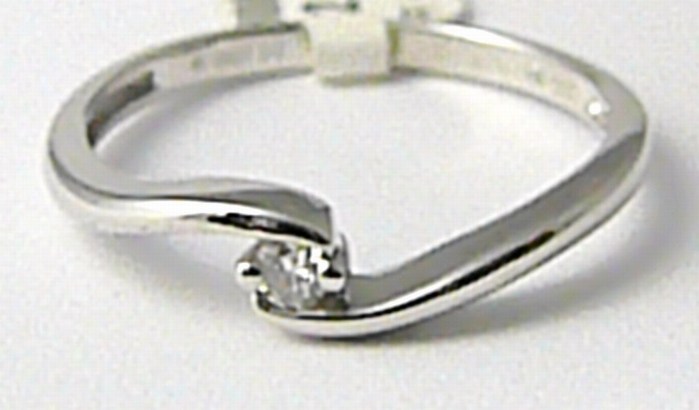 Klenoty Budín  Zásnubní diamantový prsten s diamantem 1ks 0,05ct vel. libovolná 3860019 
