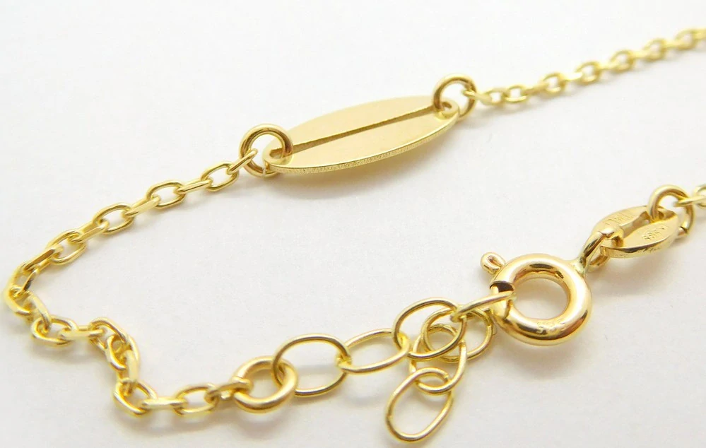 Klenoty Budín Dámský mohutný zlatý pevný náramek 19cm 585/1,86gr HK7080