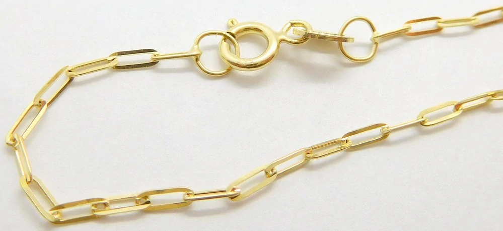 Klenoty Budín Dámský přívěskový zlatý řetízek očka 585/1,38gr 45cm HK6199