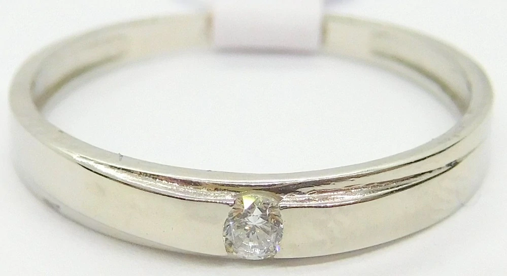 Klenoty Budín Dámský zásnubní prsten se zirkonem 585/1,30gr vel. 55 25531