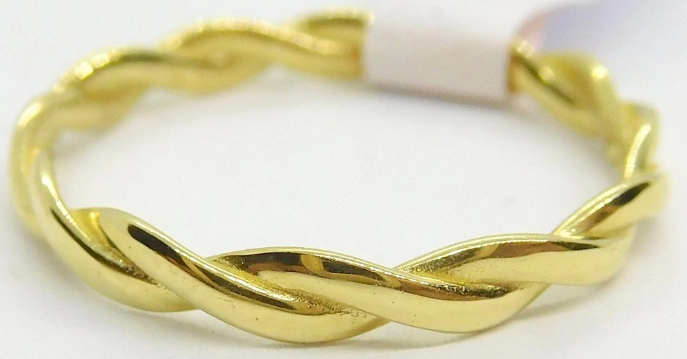 Klenoty Budín Dámský zlatý prsten 585/1,45gr vel. 56 HK1215