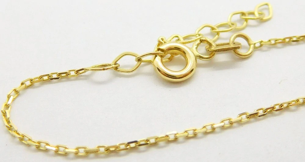 Klenoty Budín Dámský přívěskový zlatý řetízek anker prodlužovací 585/1,41gr 42+5cm HK6252