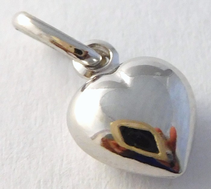 Klenoty Budín Zlaté srdíčko - zlatý přívěsek z bílého zlata 585/0,32gr HK3172