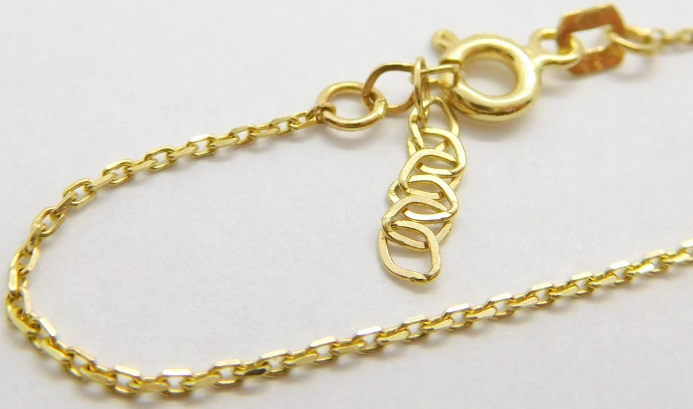 Klenoty Budín Dámský zlatý náramek ze žlutého zlata ANKER 585/0,79gr 17+3cm HK7119