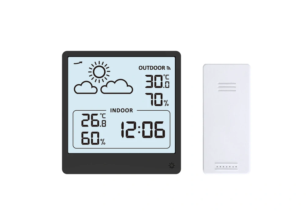 JVD Digitální černý budík do sítě JVD SB3347.2