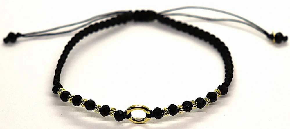 Klenoty Budín Dámský zlatý náramek ze žlutého zlata 585/0,60gr HK7131