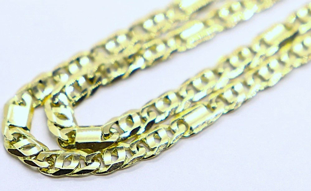 Klenoty Budín Pánský mohutný plný zlatý řetěz ze žlutého zlata 55cm 585/13,13gr HK6278