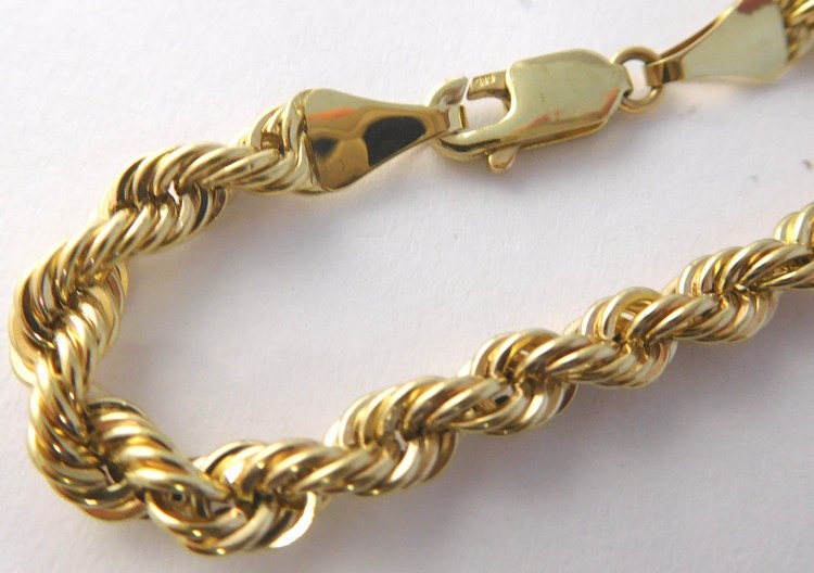 Klenoty Budín Dámský zlatý masivní náramek - valis šířka cca 4,5mm 585/3,63gr 21cm HK7117