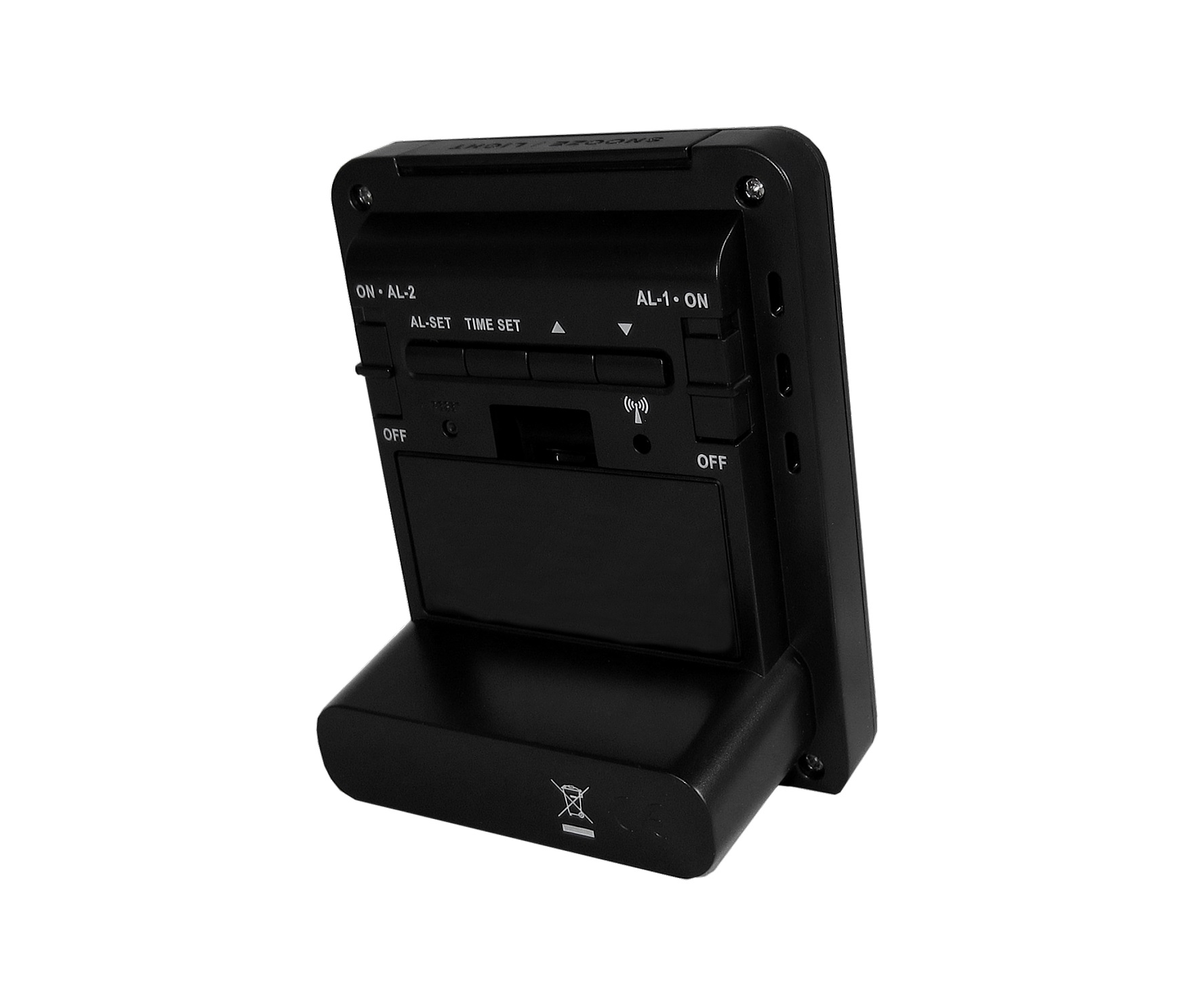 Digitální budík řízený rádiovým signálem LAVVU Duo Black LAR0021