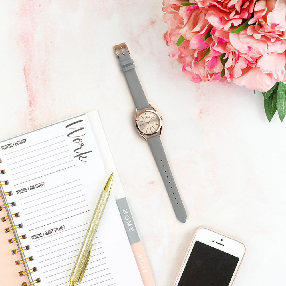 Šedé dámské hodinky MINET ICON MISS GREY MWL5075