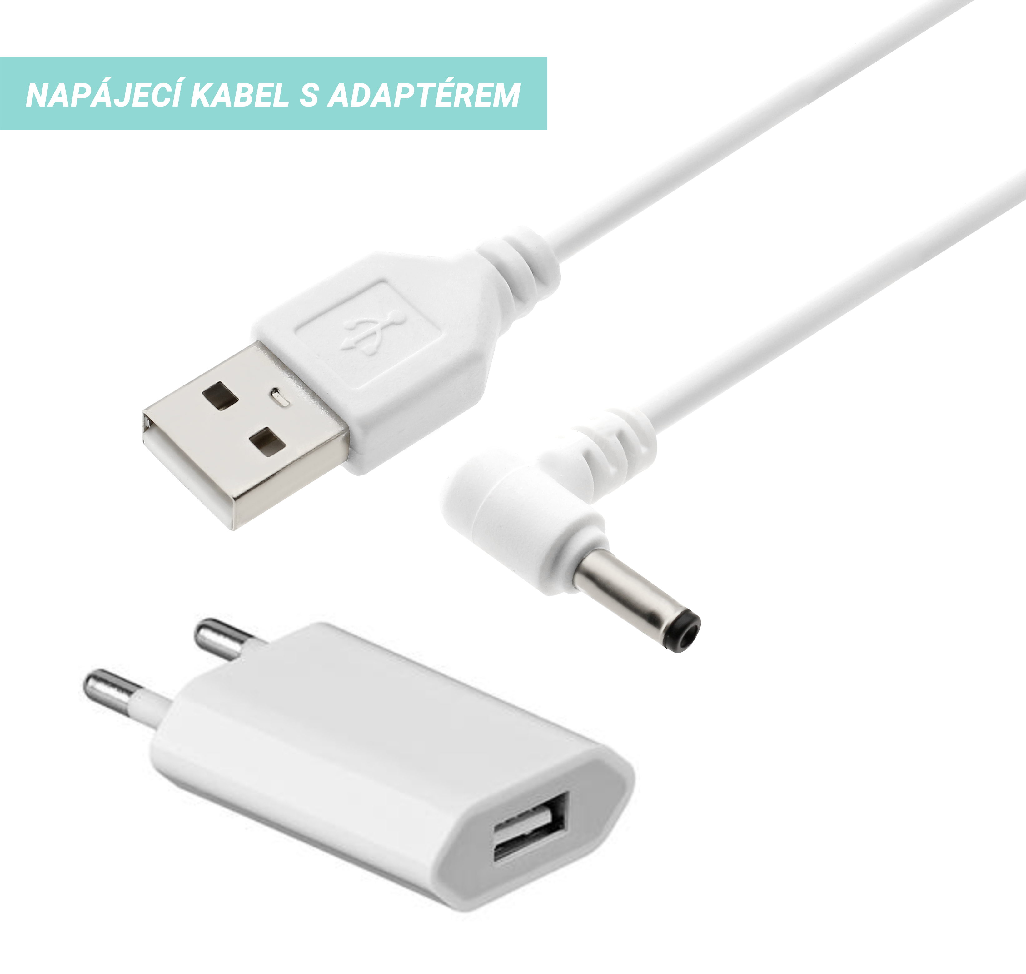 Digitální budík do sítě JVD SB3212.1 s teploměrem, USB nabíjením a světelným senzorem