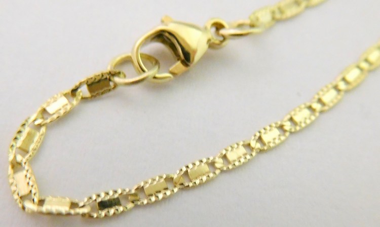 Klenoty Budín Zlatý gravírovaný náramek ze žlutého zlata 585/1,15gr 18cm 3040202