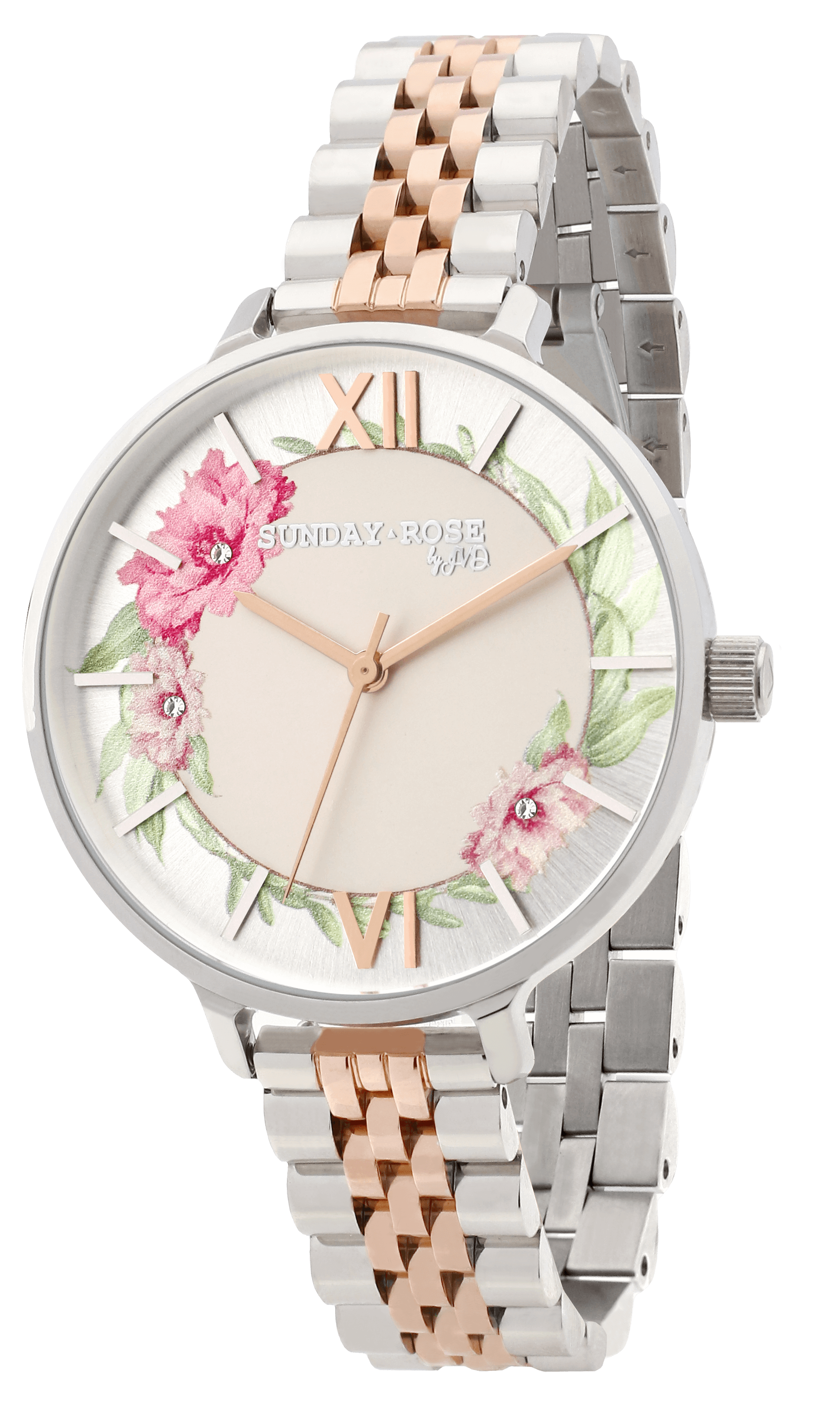 Dámské luxusní designové hodinky SUNDAY ROSE Spirit BLUSH SUN-S18