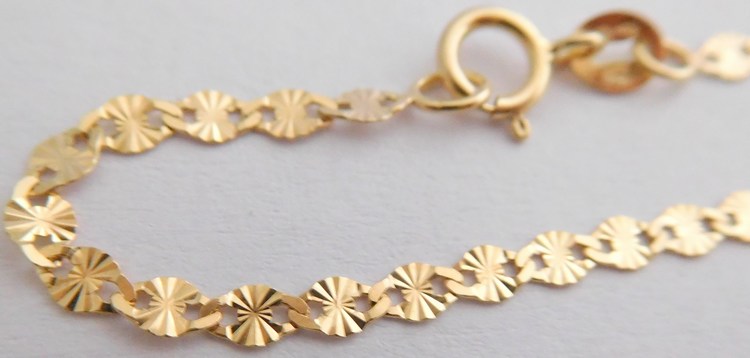 Dámský gravírovaný řetízek H6297 50cm 585/1,94g