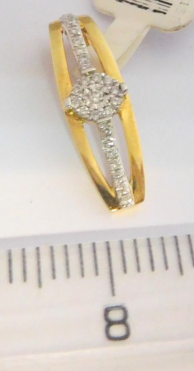 Klenoty Budín Zlatý diamantový přívěsek s diamanty 25x0,08CT 585/0,75gr 3820895