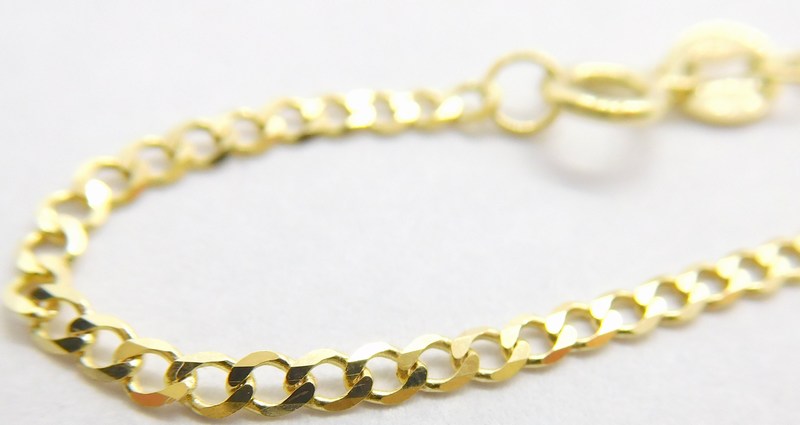 Klenoty Budín Pevný dámský zlatý řetízek ze žlutého zlata PANCER 585/2,58gr 42cm HK6218