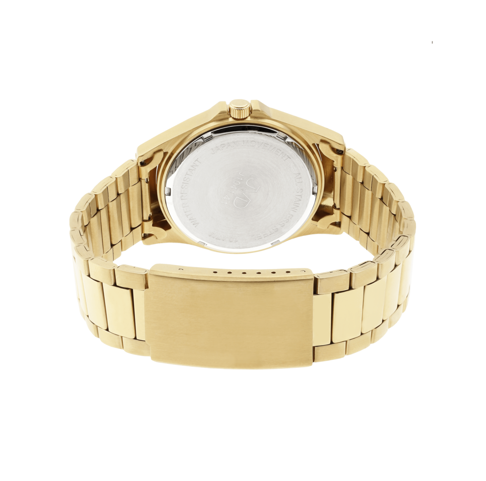 JVD Pozlacené vodotěsné pánské hodinky JVD steel J1041.41 - 10ATM