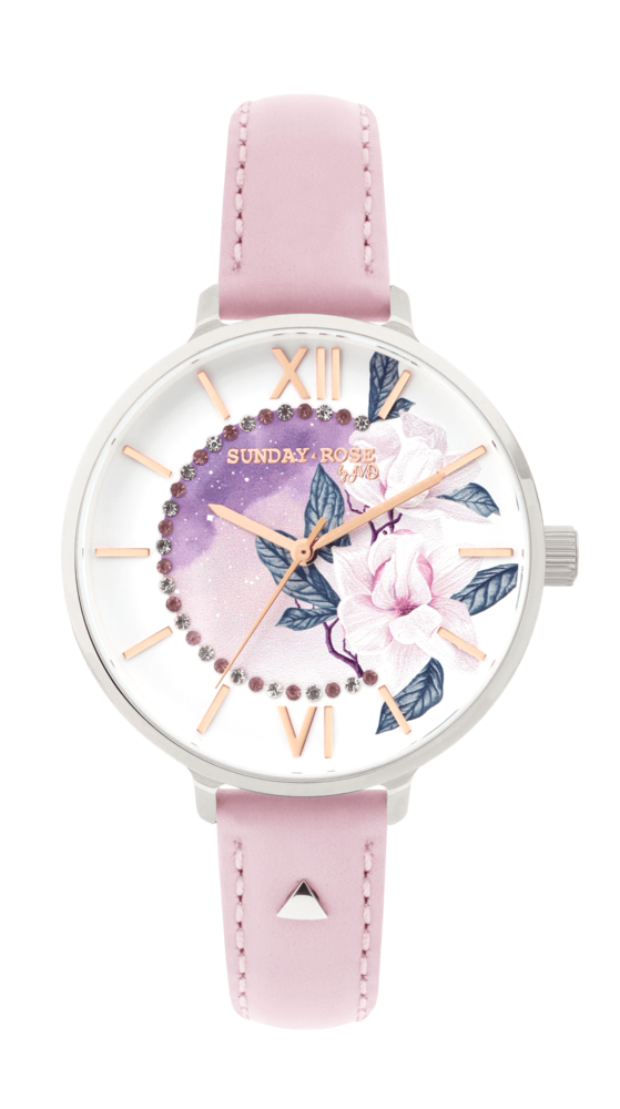 SUNDAY ROSE Dámské luxusní designové hodinky  SUNDAY ROSE Day Dream Leather SUN-E10