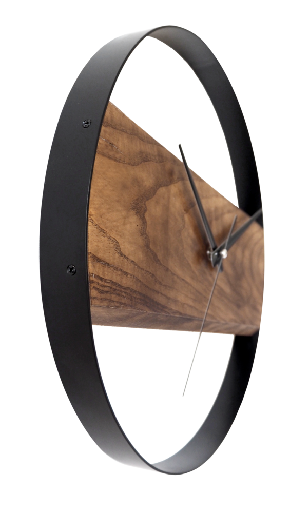 JVD Dřevěné designové tiché netikající kulaté hodiny JVD NS22007/78