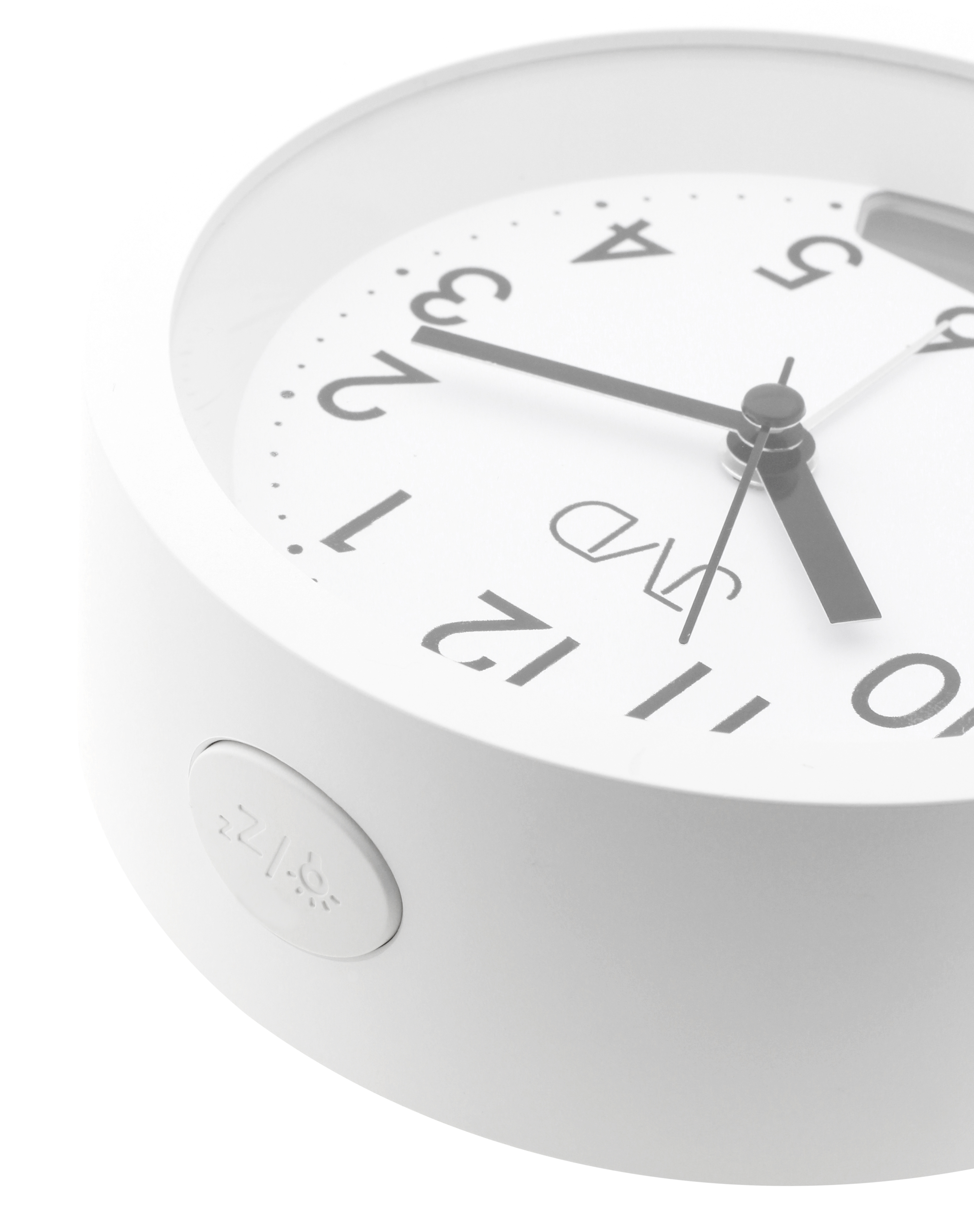 Tichý netikající ručkový budík s teploměrem JVD SRP056.1