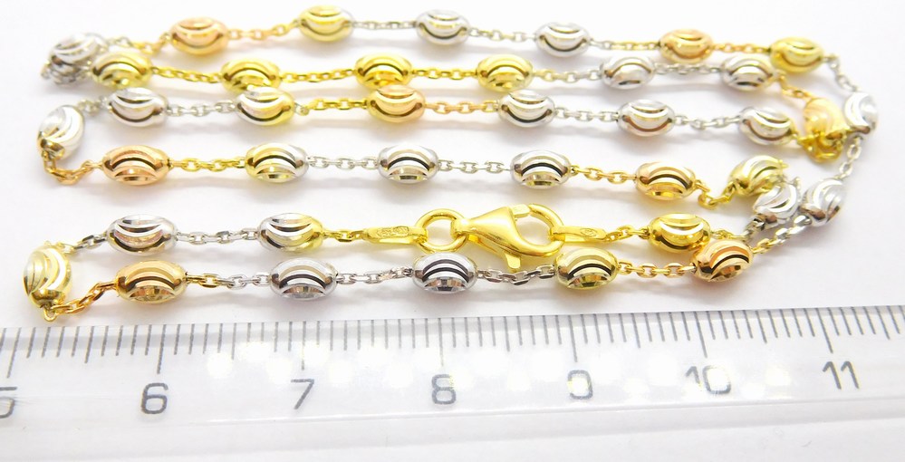 Klenoty Budín Dámský gravírovaný stříbrný řetízek (zlatá,růžová,stříbrná) 925/1000 50cm 031047500007