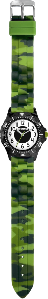 CLOCKODILE Zelené svítící maskáčové sportovní chlapecké dětské hodinky SPORT 4.0 CWB0083