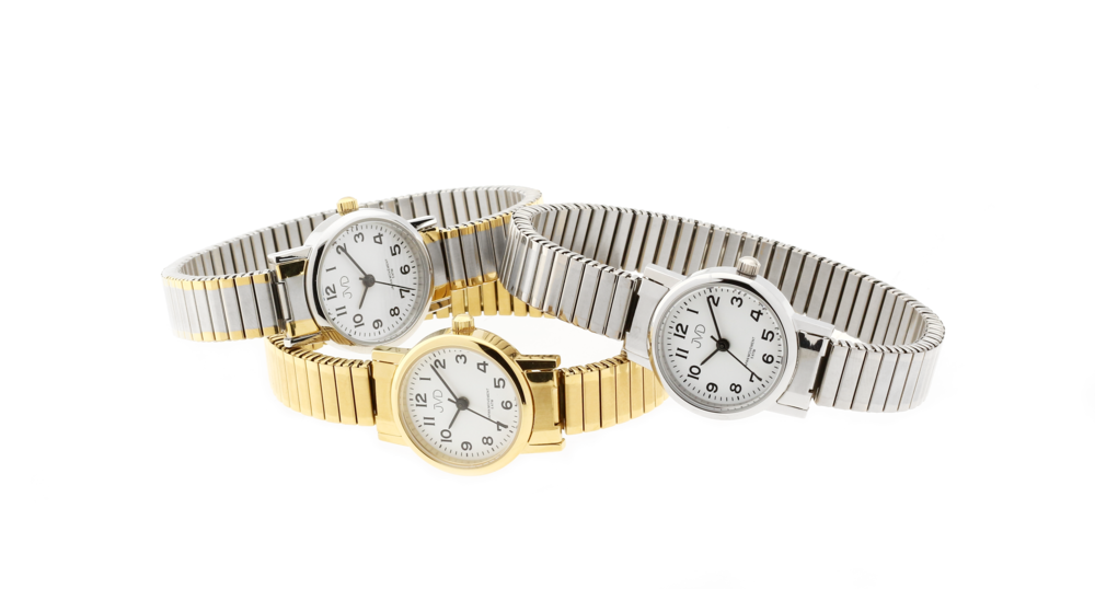 JVD Dámské elegantní zlacené náramkové hodinky JVD steel J4010.5