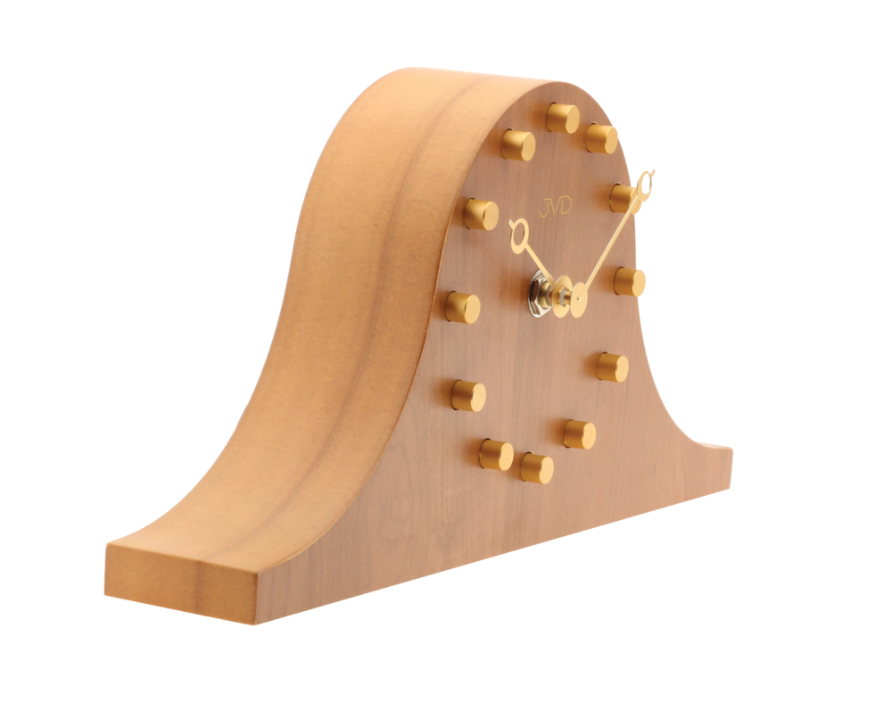 JVD Designové dřevěné stolní hnědé napoleonky hodiny JVD HC202.2