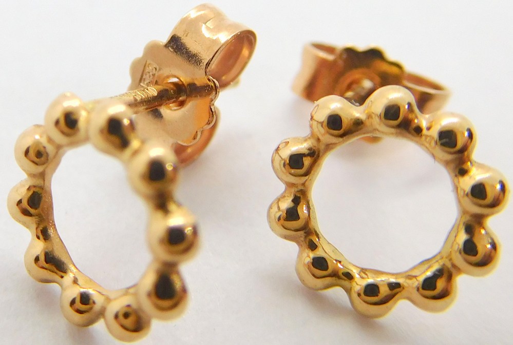 Klenoty Budín Zlaté pecičky - pecky z růžového zlata 585/0,77gr 5280522