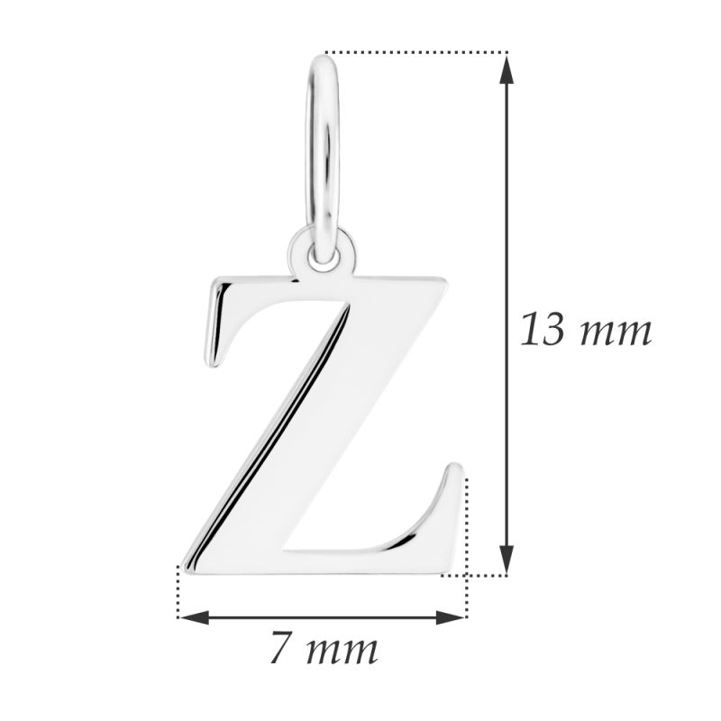 GEMMAX Zlatý přívěsek tiskací písmenko 585/0,20gr písmenko Z GUPWN-43621