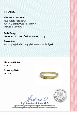 Luxusní zásnubní prsten s přírodními diamanty 585/1,52  gr J-20618-11 POŠTOVNÉ ZDARMA!