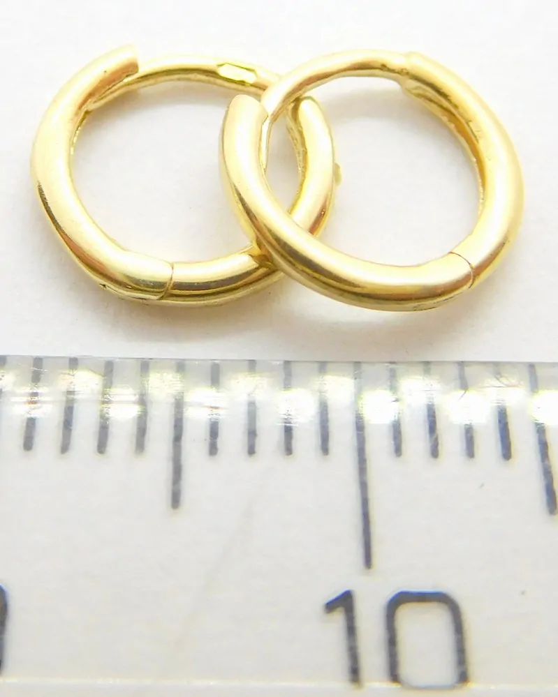 Klenoty Budín Dámské zlaté malé kruhy do ušního boltce (náušnice) 585/0,65gr 02220