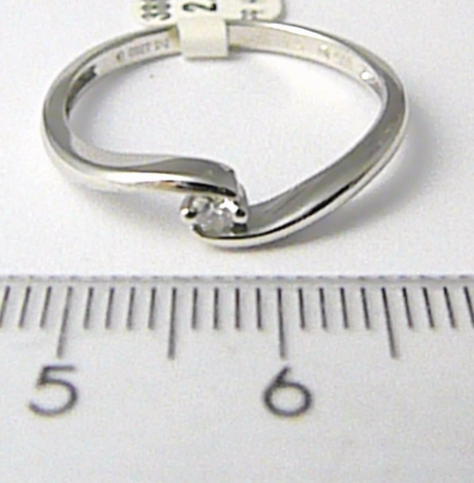 Klenoty Budín  Zásnubní diamantový prsten s diamantem 1ks 0,05ct vel. libovolná 3860019 