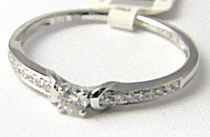 Klenoty Budín Zásnubní zlatý diamantový prsten posetý diamanty 17ks vel.53 P445 3860836.0.53.99