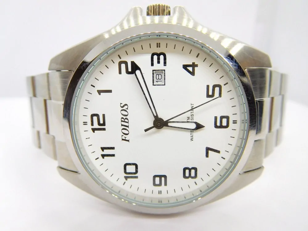 FOIBOS Pánské ocelové čitelné hodinky 5ATM FOIBOS CK1571.1